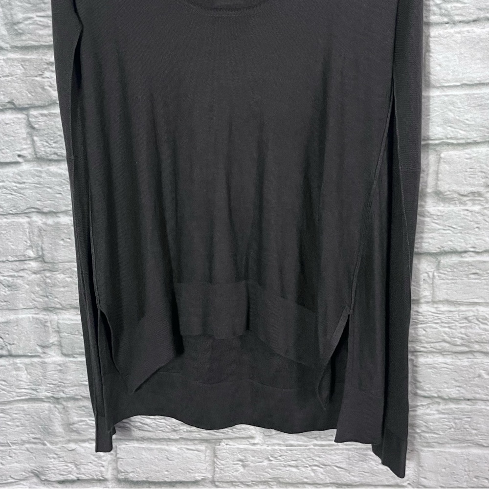 NWT Urban Zen By Donna Karen Size S/M Grey Easy Cowl Neck Sweater Cashmere Silk - Picture 5 of 13